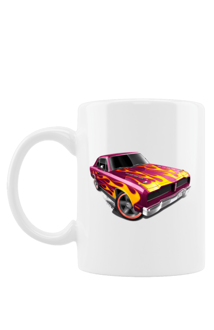 Чашка з принтом "Машина вогонь". Їзда, машина, швидкість. 2070702