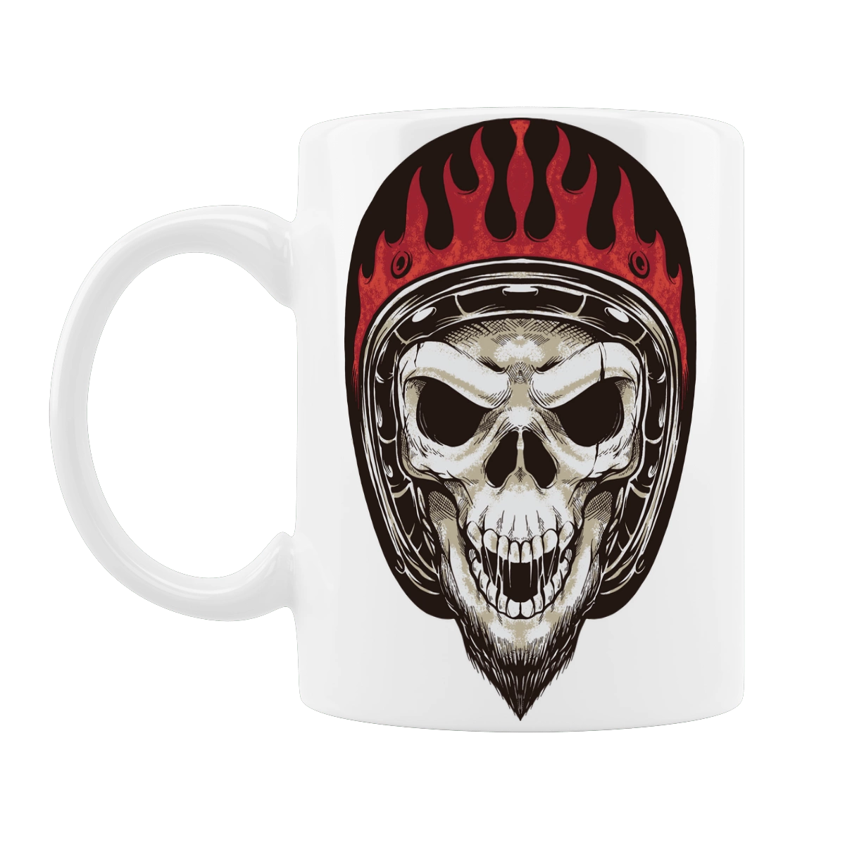 Череп в мотошоломі