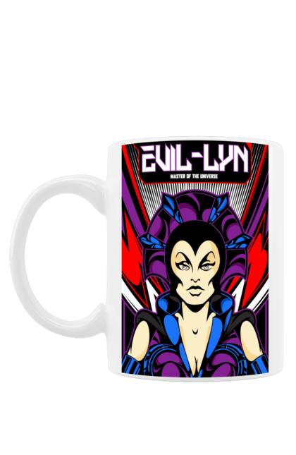 Чашка з принтом "Evil Lyn". Evil lyn, he-man, володарі всесвіту, івіл лін, комікс, мультсеріал, фільм, хі мен, чарівниця. futbolka.stylus.ua