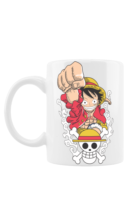 Mug with prints One Piece Luffy. Anime, luffy, manga, monkey de luffy, one piece, pirates. 2070702