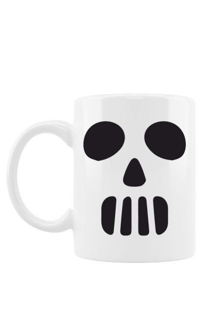 Mug with prints Halloween pumpkin face. Costume, halloween, holiday, october, october 31, pumpkin, scary, sweets, trick or treat. 2070702