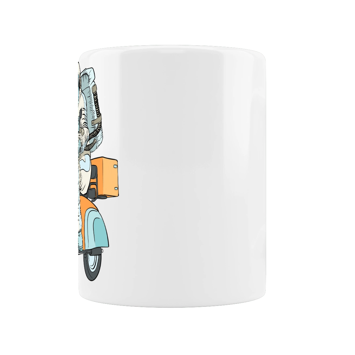 Astronaut on a motorcycle