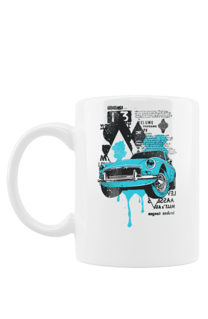 Mug with prints Auto. Buy, cool, novelty, rand, sale, sales, to buy. 2070702