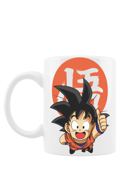 Mug with prints Dragon Ball Son Goku. Anime, dragon ball, goku, manga, son goku, tv series. 2070702