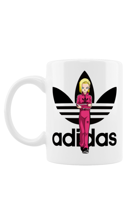 Чашка з принтом "Adidas Андроїд 18". Adidas, android 18, dragon ball, адідас, андроїд 18, аніме, вбивця, кіборг, манга, перли дракона. 2070702