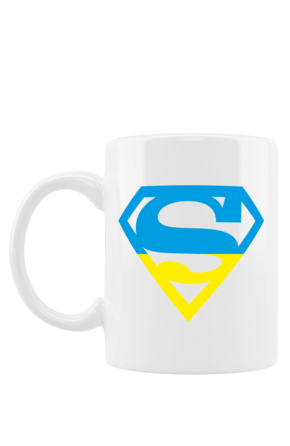 Чашка з принтом "Україна супер". Символіка, супер, україна. 2070702