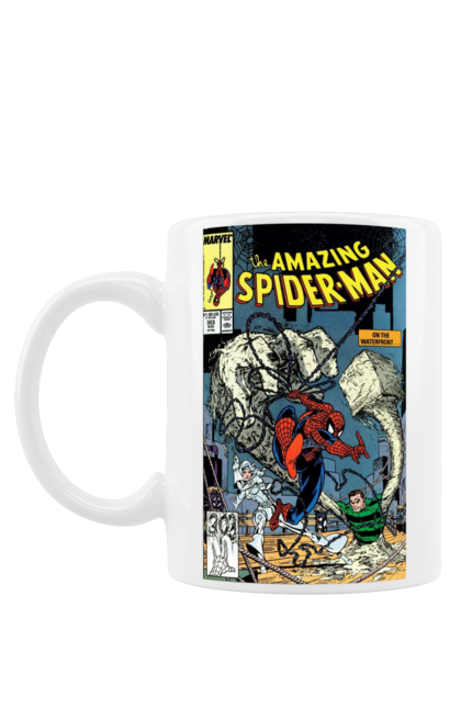 Чашка з принтом "Людина павук". Avengers, comics, film, marvel, spiderman, superhero. futbolka.stylus.ua