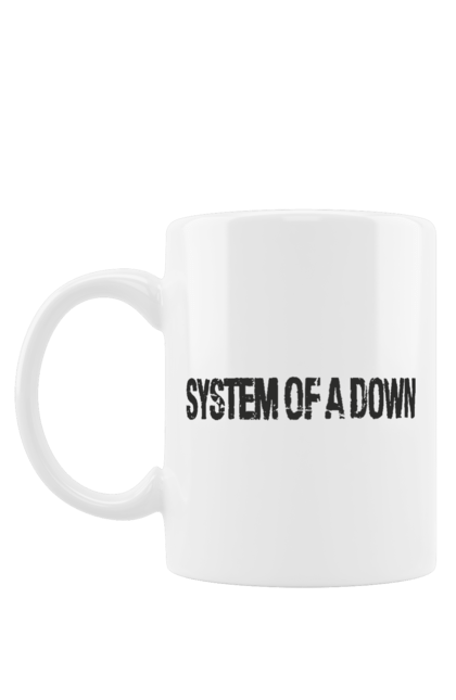 Чашка з принтом "System of a Down". Soad, альтернативний метал, група, метал, музика, ню метал, прогресивний метал, рок, хард рок, хеві метал. 2070702