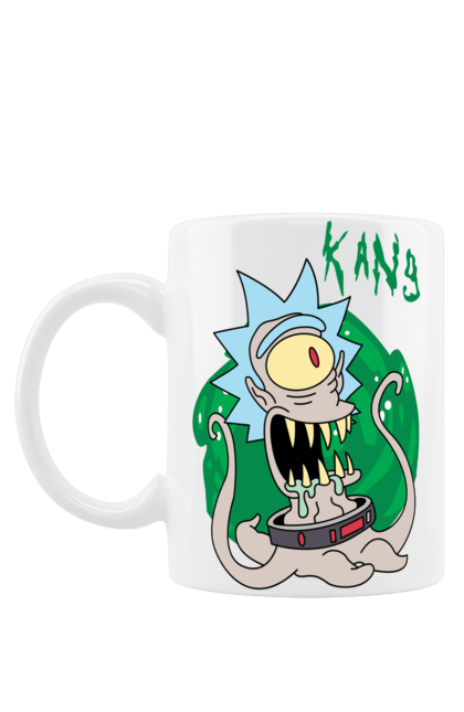 Чашка з принтом "Рік та Морті". Rick and morty, мультфільм, наукова фантастика, пригоди, рік, рік і морті, трагікомедія, чорний гумор. 2070702