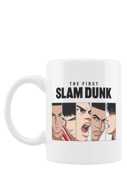 Чашка з принтом "Слем данк". Slam dunk, аніме, баскетбол, комедія, манга, слем-данк, спокон, спортивне аніме, сьонен, школа. 2070702