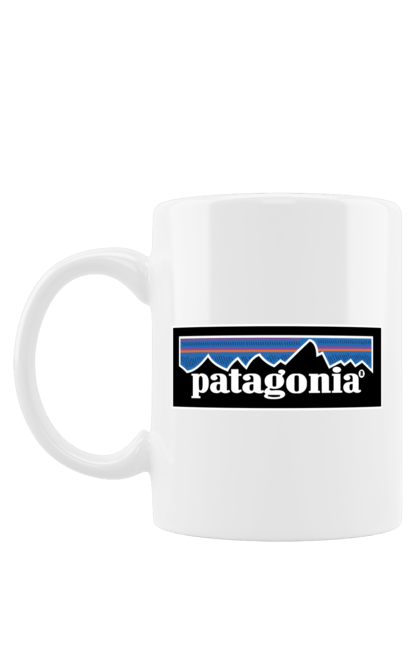 Чашка з принтом "Патагонія". Модна, патагонія, патагонія бренд, популярна. CustomPrint.market