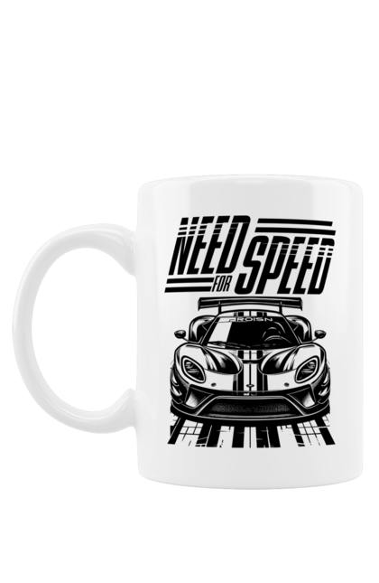 Чашка з принтом "Жага швидкості". Відео ігри, гонки, ігри, комп ютерні ігри, машини, симулятори, швидкість. 2070702