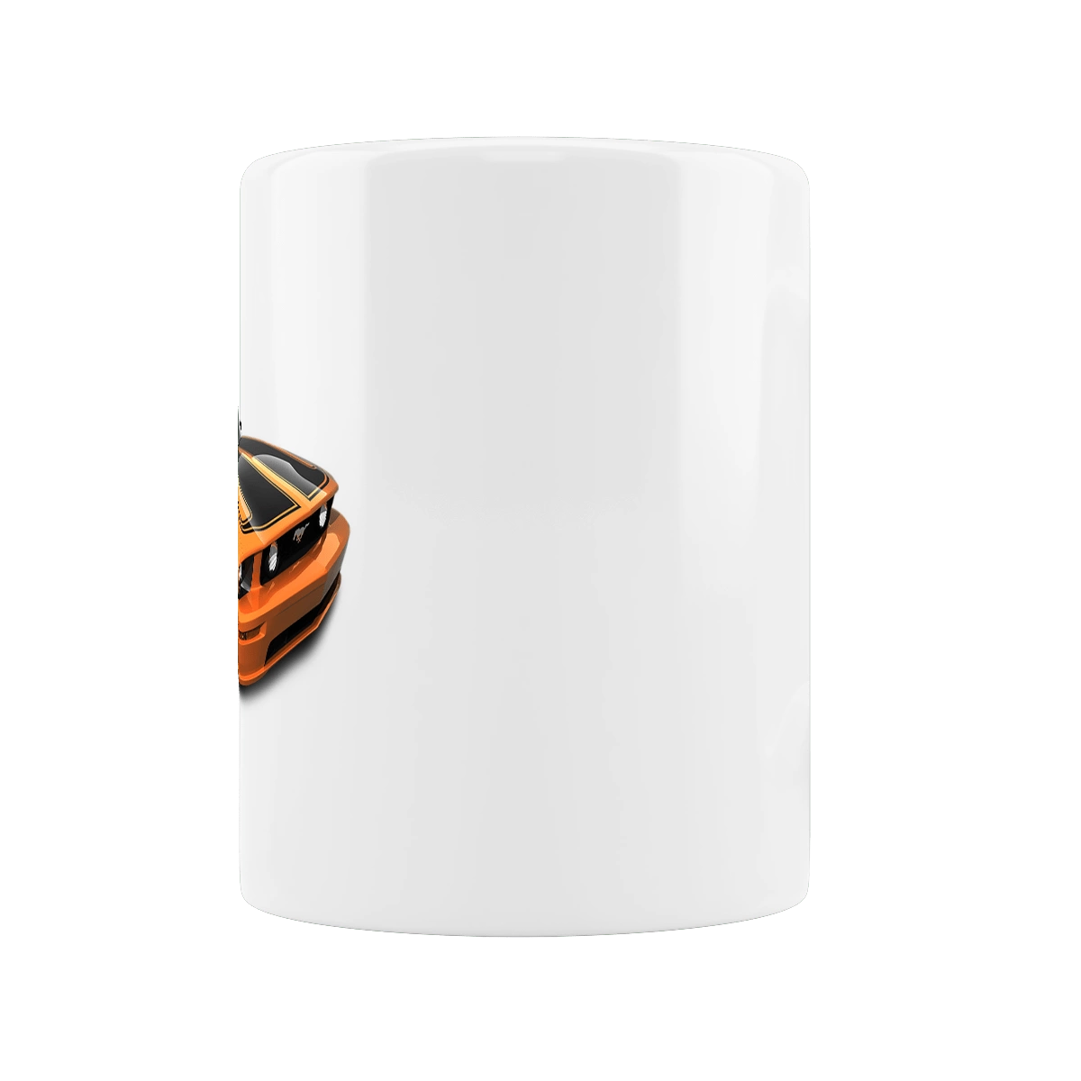 Orange, high speed car