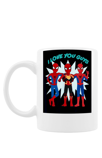 Чашка з принтом "Людина павук". Avengers, comics, film, marvel, spiderman, superhero. CustomPrint.market