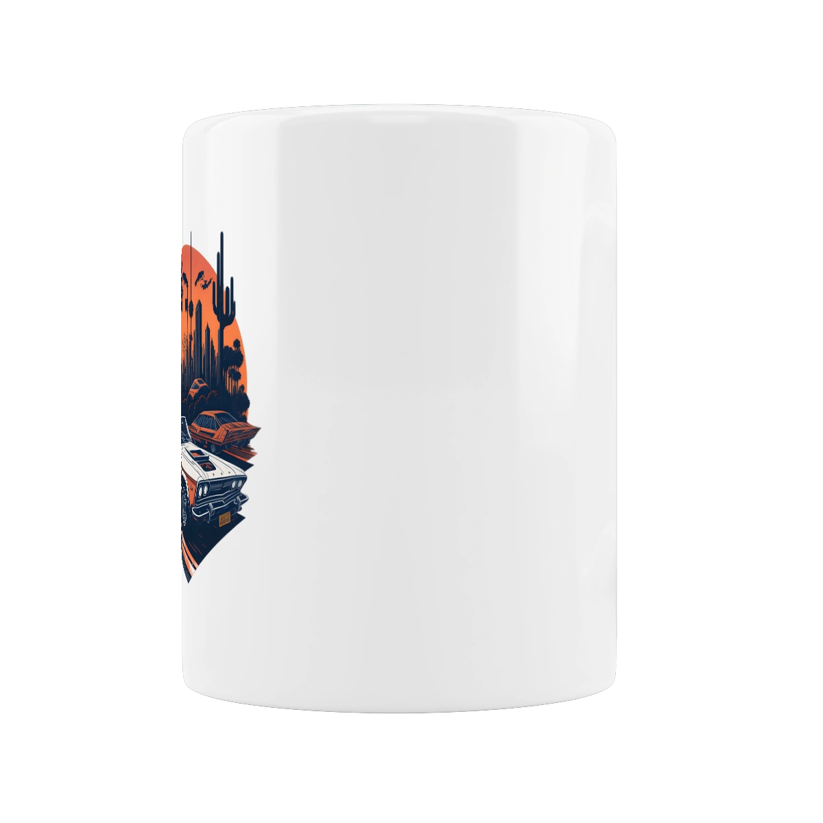 Красивая машина на закате