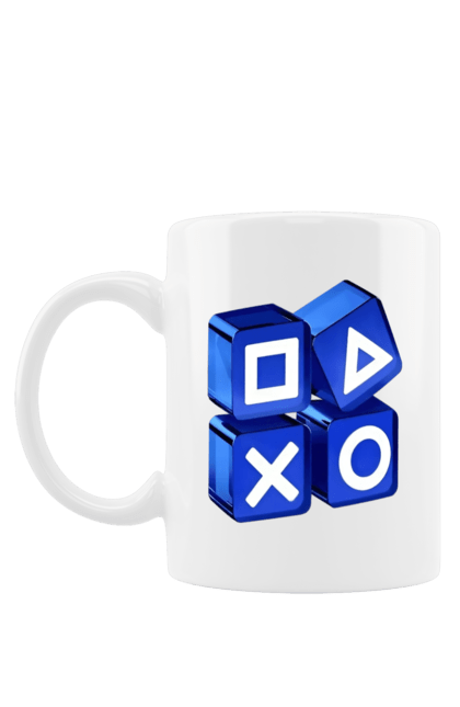 Чашка з принтом "Геймпад". Playstation, sony, геймпад, гра, джостик. 2070702