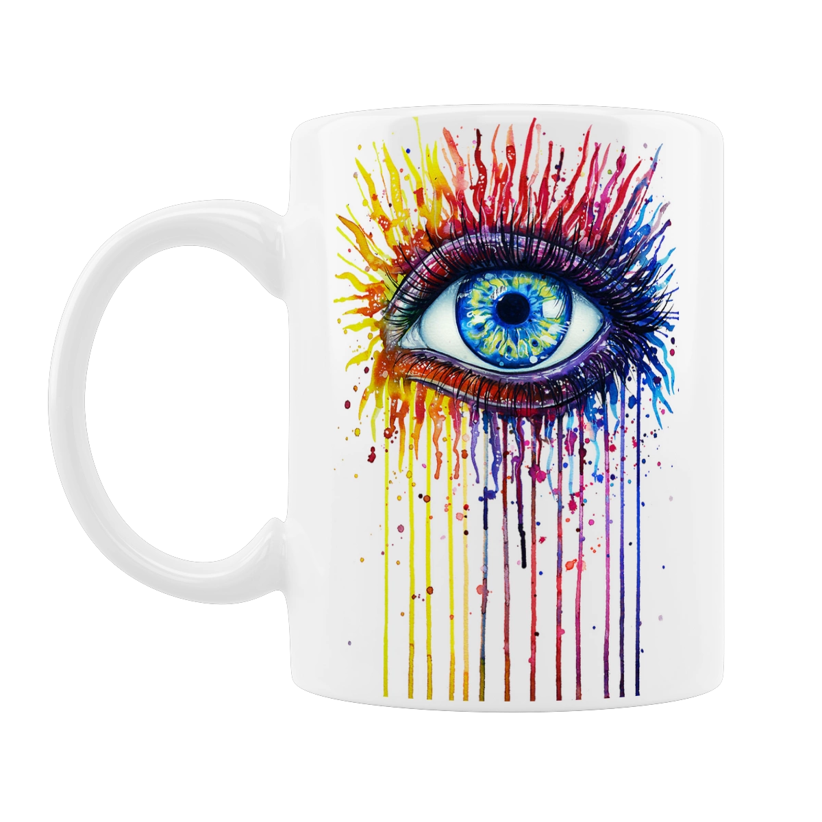 Colorful Flowing Eye