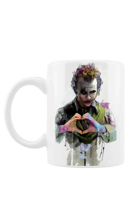 Чашка з принтом "Джокер Хіт Леджер". Арт, бетмен, джокер, харлі квін, хіт леджер. CustomPrint.market