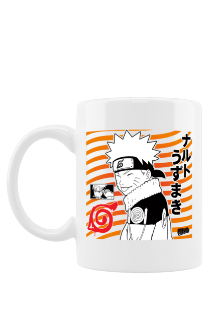 Чашка з принтом "Naruto t". Аніме, манга, наруто, ніндзя, серіал. CustomPrint.market