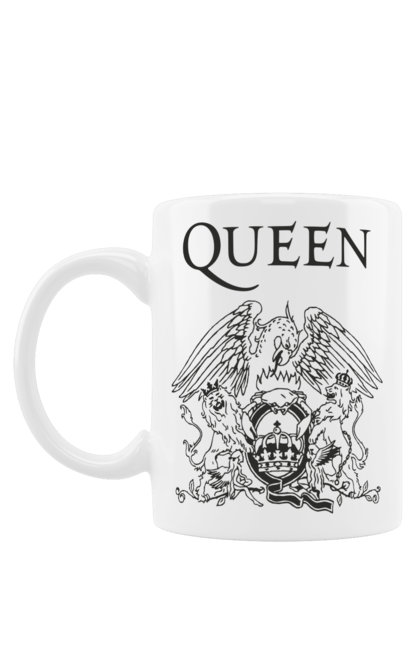 Чашка з принтом "Queen". Queen, глем рок, група, квін, музика, поп рок, рок, хард рок. 2070702