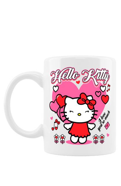 Чашка з принтом "Хелло Кітті". Hello kitty, бренд, кіт, кошеня, персонаж, хелло кітті. 2070702