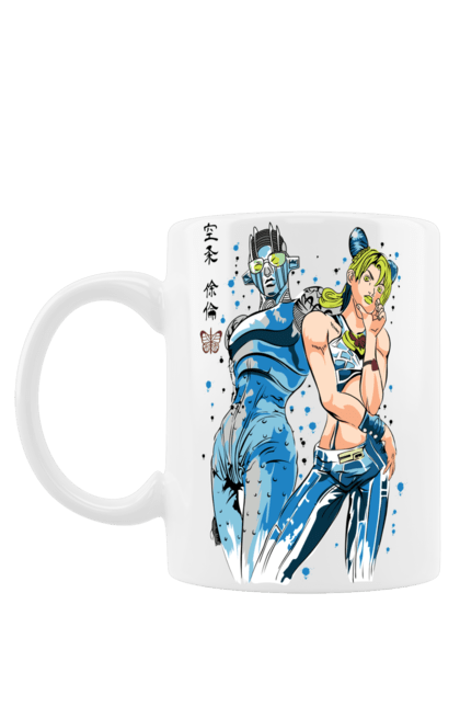 Mug with prints JOJO Jolyne Cujoh. Anime, jojo, jojo`s bizarre adventure, jojo’s bizarre adventure, jolyne cujoh, manga. 2070702