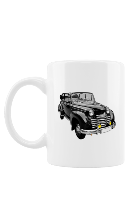 Чашка з принтом "Авто.5". Авто, професійне фото, ретро авто, фото, чорний колір. 2070702