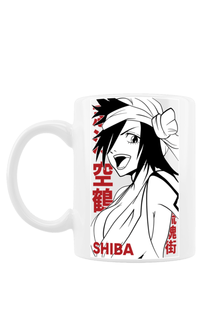 Чашка з принтом "Бліч Куукаку Шиба". Anime, bleach, kūkaku shiba, manga, аніме, бліч, куукаку шиба, манга. CustomPrint.market