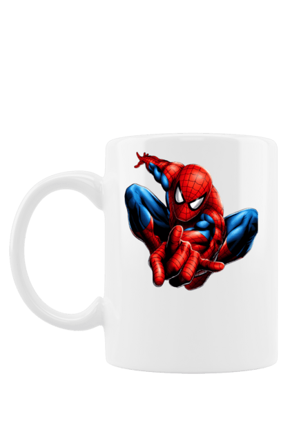 Чашка з принтом "Людина павук". Avengers, comics, marvel, spiderman, superhero. futbolka.stylus.ua
