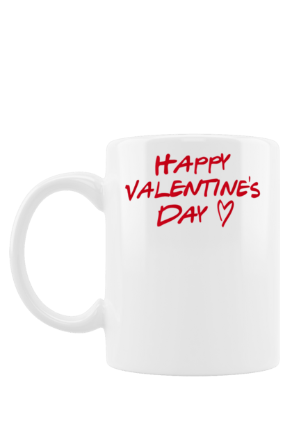Чашка з принтом "День Святого Валентина". День валентина, день закоханих, любов, свято, серця. CustomPrint.market