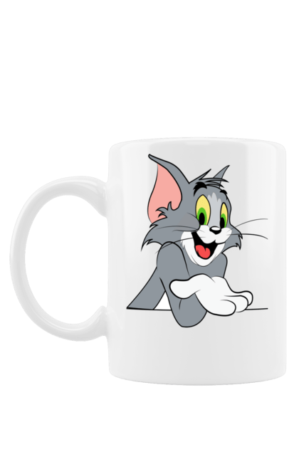 Чашка з принтом "Веселый Том". Веселый том, герои, герой, джери, кот, кот и мышь, мультик, мышь, том, том и джери. CustomPrint.market
