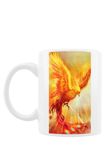 Чашка з принтом "Феникс". Миф, пепел, пламя, птица, феникс. futbolka.stylus.ua