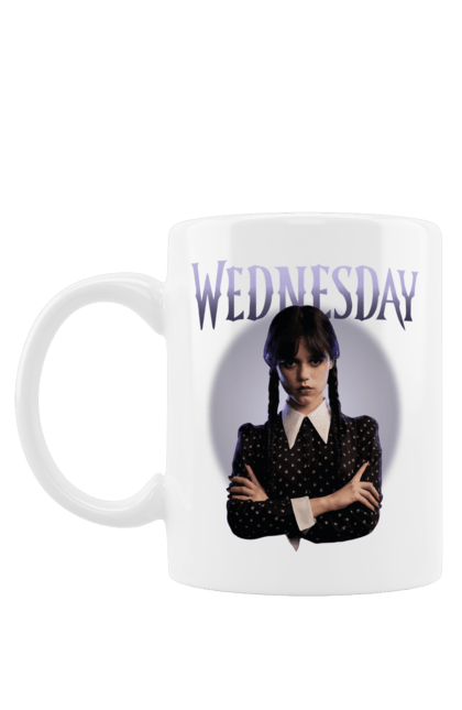 Чашка з принтом "Wednesday Addams". Netflix, wednesday addams, академія невермор, венздей, серіал. Milkstore