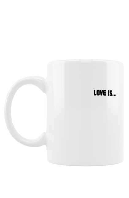 Чашка з принтом "Кохання це". Loveis, кохання, коханняце, кохаювсімсерцем, подарунокчоловіку. CustomPrint.market