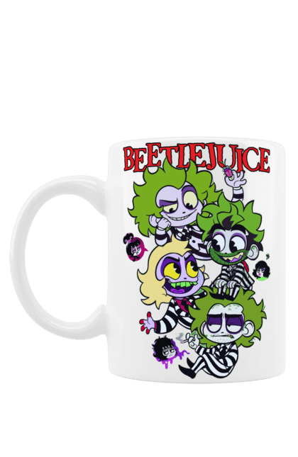 Чашка з принтом "Бітлджюс". Beetlejuice, ghost, tim burton, warner bros, бітлджюс, жах, комедія, привид, тім бертон, фільм. 2070702