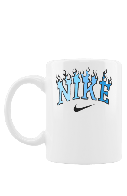 Чашка з принтом "Nike". Nike, логотип, надпись, найк. CustomPrint.market