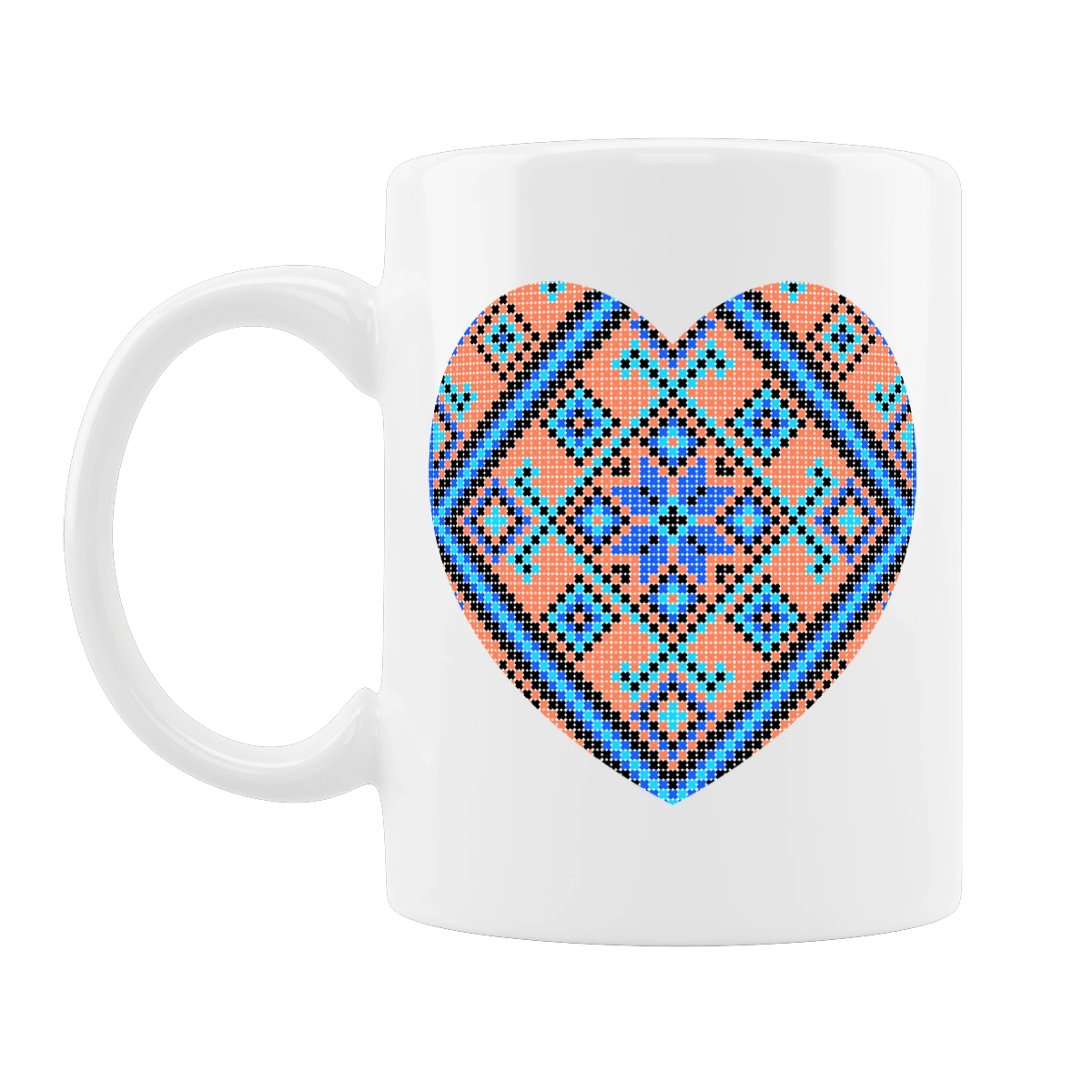 Сердце вышивка