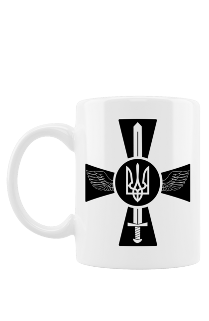 Чашка з принтом "Україна герб". Герб, крила, меч, україна. 2070702