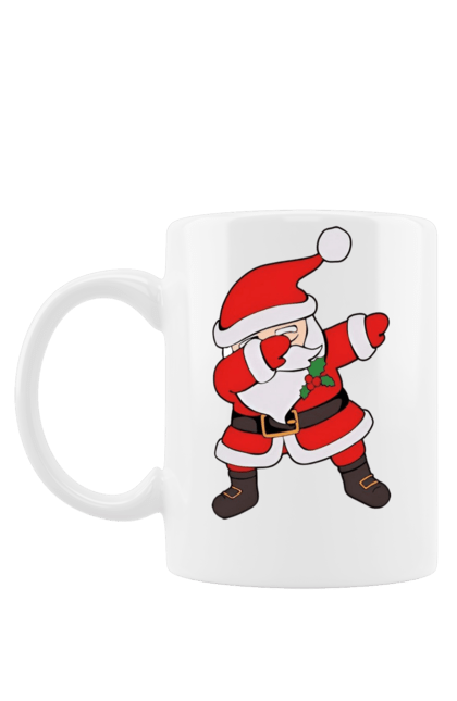 Чашка з принтом "Санта Клаус". Дитинство, новий рік, подарунки, радість, різдво, санта клаус, святий миколай, свято. futbolka.stylus.ua