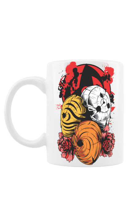 Mug with prints Naruto Obito Uchiha. Anime, character, manga, naruto, ninja, obito, obito uchiha, tv series, uchiha. 2070702