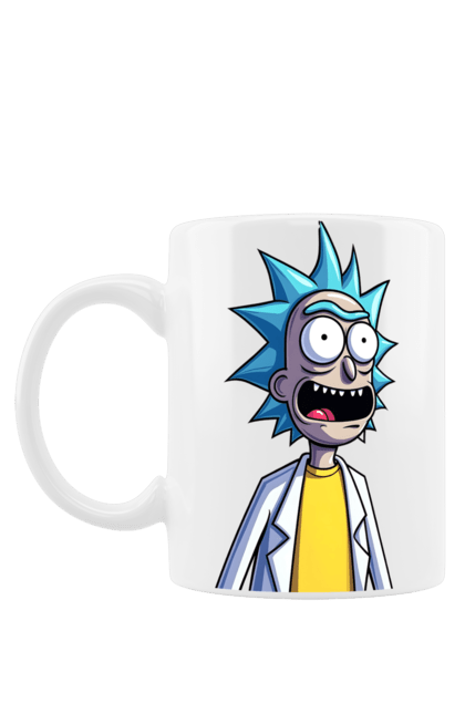 Чашка з принтом "Рік та Морті". Rick and morty, мультфільм, наукова фантастика, пригоди, рік, рік і морті, трагікомедія, чорний гумор. 2070702