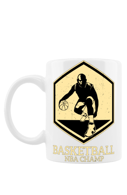 Чашка з принтом "Чемпіон НБА". Баскетбол, джордан, майкл джордан, нба, чепіон нба. aslan