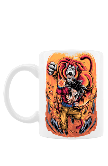 Mug with prints Dragon Ball Son Goku. Anime, dragon ball, goku, manga, son goku, tv series. 2070702