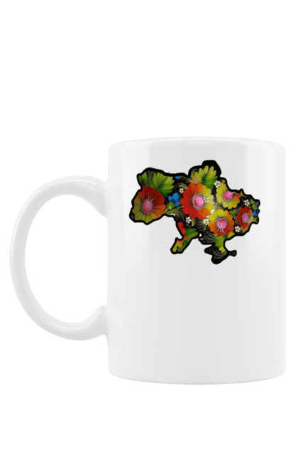 Чашка з принтом "Справжня Україна". Барви, квіти, кольрі, краса, лепестки, листя, настрій, справжня україна. 2070702