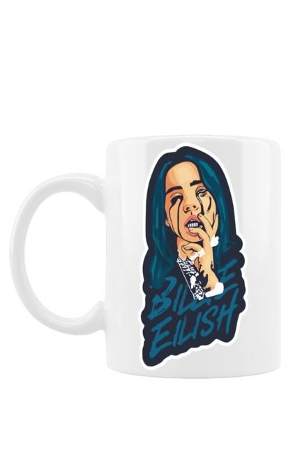 Чашка з принтом "Billie Eilish". Активістка, біллі айліш, мизукант, права, співачка, тварини. 2070702