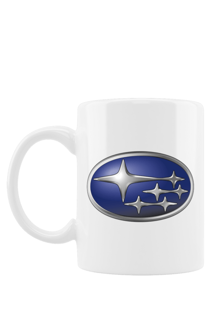 Чашка з принтом "Subaru". Авто, логотип, субару. 2070702
