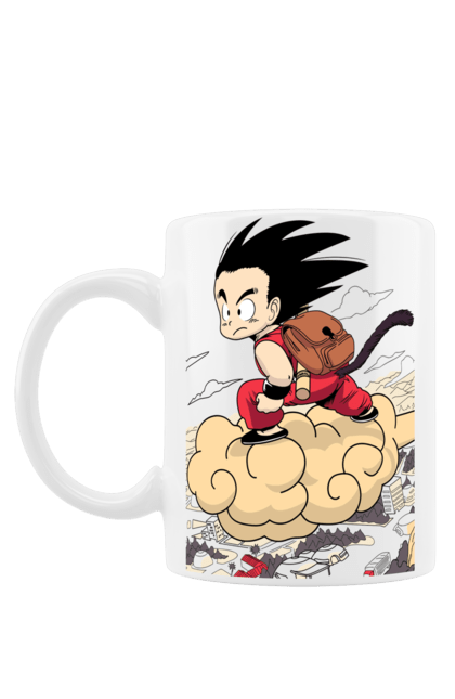Mug with prints Dragon Ball Son Goku. Anime, dragon ball, goku, manga, son goku, tv series. 2070702