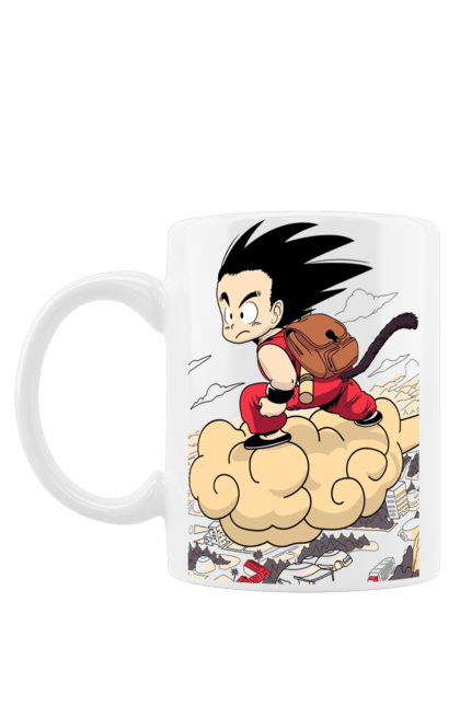 Чашка з принтом "Перли дракона Сон Гоку". Dragon ball, manga, son goku, аніме, гоку, манга, перли дракона, сон гоку. 2070702