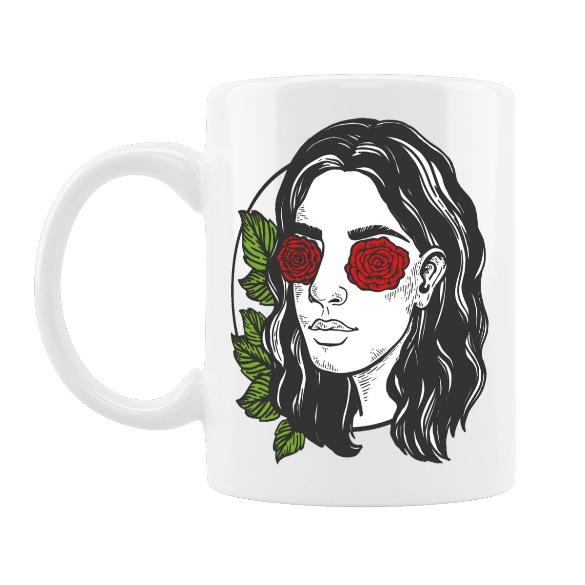 Girl With Roses In The Eyes