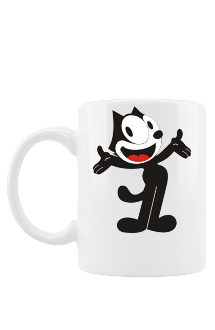 Чашка з принтом "Кіт Фелікс". Cartoon, cat, comedy, felix, film, game, mascot. futbolka.stylus.ua
